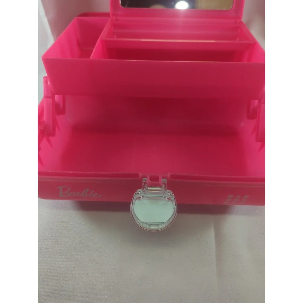 RARE Barbie Caboodles On The Go Girl Make Up Accessories Case Iconic Pink